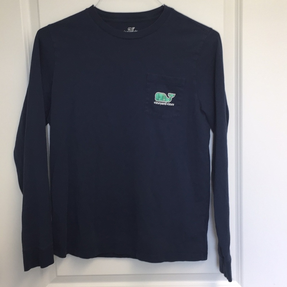 Vineyard Vines Boys Long Sleeve Pocket Tee, XL(18)